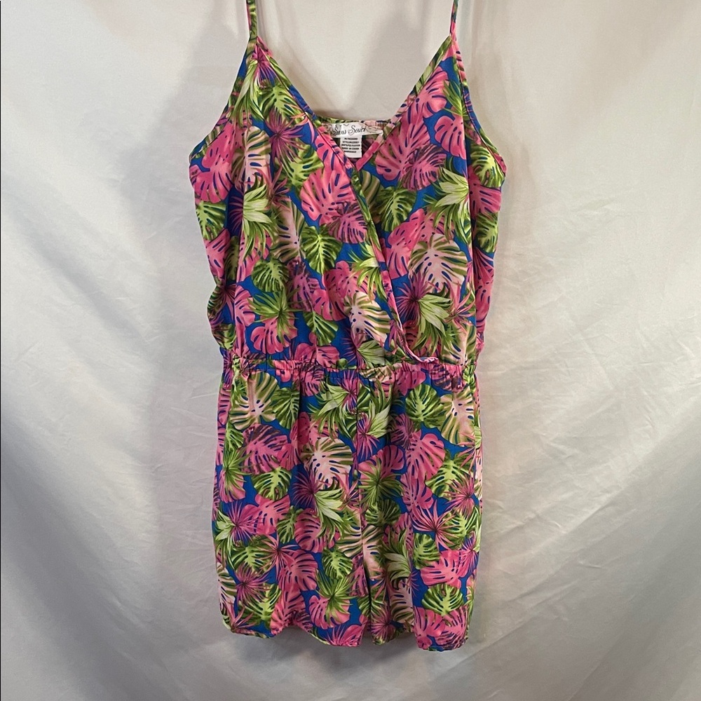 Sans Souci Tropical Leaf Print Jumpsuit - Picture 4 of 12